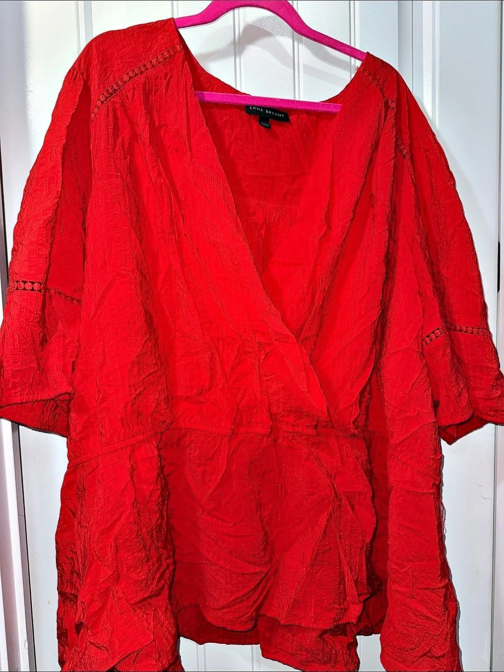 Lane Bryant Faux Wrap Front Blouse Size 38/40